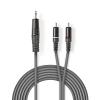 CAVO RCA NEDIS COTH22200GY30 JACK MASCHIO 3.5 mm - 2x RCA MASCHIO 3 M - GRIGIO SCURO